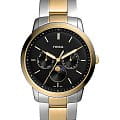Fossil Fossil Neutra FS5906  FS5906 кварцевые мужские часы  черный циферблат, браслет сталь с ip покрытием — вид спереди
