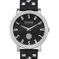  Versus Versace VSPEU0119  VSPEU0119 кварцевые женские часы  черный циферблат, браслет кожаный — вид спереди