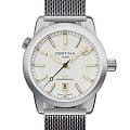 Certina Certina DS+ C041.407.19.031.01  C0414071903101 кварцевые мужские часы  белый циферблат, браслет нержавеющая сталь — вид спереди