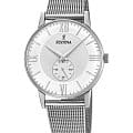 Festina Festina Retro F20568/2  F20568/2 кварцевые женские часы  серебристый циферблат, браслет нержавеющая сталь — вид спереди