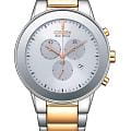 Citizen Citizen Eco-Drive AT2244-84A  AT2244-84A кварцевые мужские часы  серебристый циферблат, браслет нержавеющая сталь с ip-покрытием — вид спереди