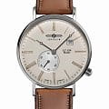 Zeppelin Zeppelin LZ120 Rome 71345  71345 кварцевые мужские часы  бежевый циферблат, браслет кожаный — вид спереди