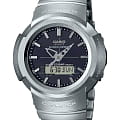 Casio Casio G-Shock AWM-500D-1ADR (AWM-500D-1A)  AWM-500D-1A электронные мужские часы  черный циферблат, браслет нержавеющая сталь — вид спереди