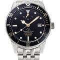 Orient Orient Star Sports Diver RE-AU0702B  RE-AU0702B механические мужские часы  черный циферблат, браслет титановый — вид спереди