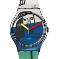 Swatch Swatch New Gent SUOZ363  SUOZ363 кварцевые мужские часы  цветной циферблат, браслет силикон — вид спереди