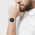 Jacques Lemans Jacques Lemans 1-2070C мужские часы черный циферблат на запястье