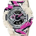Casio Casio G-Shock GA-110SS-1ADR (GA-110SS-1A) GA-110 GA-110SS-1A электронные мужские часы  цветной циферблат, браслет пластик — вид спереди
