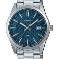 Casio Casio Collection MTP-VD03D-2A2UDF (MTP-VD03D-2A2)  MTP-VD03D-2A2 кварцевые мужские часы  синий циферблат, браслет нержавеющая сталь — вид спереди