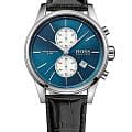 Hugo Boss Hugo Boss Jet HB1513283  HB1513283 кварцевые мужские часы  синий циферблат, браслет кожаный — вид спереди