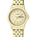 Citizen Citizen EQ0603-59P  EQ0603-59P кварцевые женские часы  шампань циферблат, браслет нержавеющая сталь с ip-покрытием — вид спереди