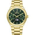 Slazenger Slazenger SL.09.2468.4.06  SL.09.2468.4.06 кварцевые женские часы  зеленый циферблат, браслет суперметалл с ip покрытием — вид спереди