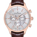 Jacques Philippe Jacques Philippe Gallant JPQGC033123  JPQGC033123 кварцевые мужские часы  белый циферблат, браслет кожаный — вид спереди