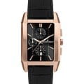 Jacques Lemans Jacques Lemans Classic 1-2161F  1-2161F кварцевые мужские часы  черный циферблат, браслет кожаный — вид спереди