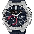 Casio Casio Edifice ECB-10P-1ADF (ECB-10P-1A) ECB ECB-10P-1A кварцевые мужские часы  черный циферблат, браслет полимер — вид спереди