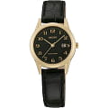 Orient Orient SZ3J003B (FSZ3J003B)  FSZ3J003B  женские часы  черный циферблат, браслет кожа + текстиль — вид спереди