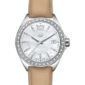 TAG Heuer TAG Heuer Formula 1 WBJ131A.FC8254  WBJ131A.FC8254 кварцевые женские часы  красный циферблат, браслет кожаный — вид спереди