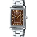 Casio Casio LTP-1234DD-5A  LTP-1234DD-5A кварцевые женские часы  золотой циферблат, браслет нержавеющая сталь — вид спереди