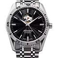 Adriatica Adriatica Automatic A8202.5114A  A8202.5114A механические мужские часы  черный циферблат, браслет нержавеющая сталь — вид спереди