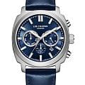 Lee Cooper Lee Cooper LC08172.399  LC08172.399 кварцевые мужские часы  синий циферблат, браслет кожаный — вид спереди