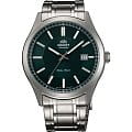 Orient Orient ER2C006F (FER2C006F)  FER2C006F механические мужские часы  зеленый циферблат, браслет  — вид спереди