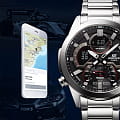 Casio Casio Edifice ECB-30D-1ADF (ECB-30D-1A) мужские часы серый циферблат на запястье