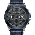 Kenneth Cole Kenneth Cole New York KCWGO0016002  KCWGO0016002 кварцевые мужские часы  черный циферблат, браслет кожаный — вид спереди