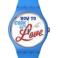 Swatch Swatch New Gent SUOZ353  SUOZ353 кварцевые женские часы  белый циферблат, браслет силикон — вид спереди