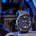 Casio Casio G-Shock GST-B100G-2A мужские часы синий циферблат на запястье