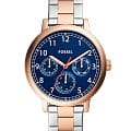 Fossil Fossil Airlift BQ2632  BQ2632 кварцевые мужские часы  синий циферблат, браслет нержавеющая сталь с ip-покрытием — вид спереди