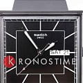 Swatch Swatch Square Bioceramic Standard SO34B701 bioceramic швейцарские женские часы на браслете биоматериал боковой вид