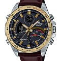 Casio Casio Edifice ECB-900GL-1ADR (ECB-900GL-1A) ECB ECB-900GL-1A кварцевые мужские часы  серый циферблат, браслет кожаный — вид спереди