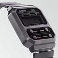 Casio Casio Vintage A100WEGG-1AEF vintage японские мужские часы на браслете нержавеющая сталь боковой вид