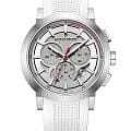 Jacques Philippe Jacques Philippe Corus JPQGC371440  JPQGC371440 кварцевые мужские часы  серебристый циферблат, браслет силикон — вид спереди