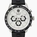 Philipp Plein Philipp Plein Pleinmeter PWPYA0124  PWPYA0124 кварцевые мужские часы  черный циферблат, браслет силикон — вид спереди