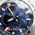 Casio Casio Edifice ECB-30D-2ADF (ECB-30D-2A) кварцевые мужские часы часы, крупный план синий циферблат