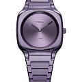 D1 Milano D1 Milano Square Disco Purple SQBL02  SQBL02 кварцевые женские часы  фиолетовый циферблат, браслет нержавеющая сталь с pvd-покрытием — вид спереди