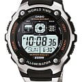 Casio Casio Collection AE-2000WD-1A  AE-2000WD-1A кварцевые мужские часы  зеленый циферблат, браслет нержавеющая сталь — вид спереди