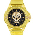 Philipp Plein Philipp Plein Skull Synthetic PWWAA0123  PWWAA0123 кварцевые женские часы  черный циферблат, браслет полиуретан — вид спереди