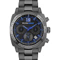 Plein Sport Plein Sport Wildcat PSGBA1323  PSGBA1323 кварцевые мужские часы  серый циферблат, браслет сталь с ip покрытием — вид спереди