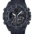 Casio Casio Edifice ECB-900PB-1ADR (ECB-900PB-1A) ECB ECB-900PB-1A кварцевые мужские часы  черный циферблат, браслет силикон — вид спереди