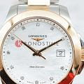 Longines Longines Conquest L3.377.3.88.7 кварцевые женские часы часы, крупный план перламутровый циферблат