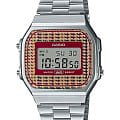 Casio Casio Collection A168WEF-5AEF  A168WEF-5AEF кварцевые мужские часы   циферблат, браслет нержавеющая сталь — вид спереди