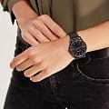 Casio Casio Collection LTP-E140B-1A mtp японские женские часы на браслете сталь с ip покрытием боковой вид