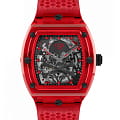 Philipp Plein Philipp Plein $keleton Crystal PWPTA0224  PWPTA0224 механические мужские часы  черный циферблат, браслет термополиуретан — вид спереди