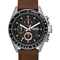 Fossil Fossil Decker CH2885  CH2885 кварцевые мужские часы  черный циферблат, браслет кожаный — вид спереди