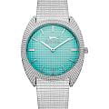 Slazenger Slazenger SL.09.2261.3.04  SL.09.2261.3.04 кварцевые женские часы  бирюзовый циферблат, браслет суперметалл — вид спереди