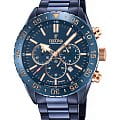 Festina Festina Ceramic F20576/1  F20576/1 кварцевые мужские часы  синий циферблат, браслет сталь c pvd покрытием — вид спереди