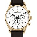 Jacques Lemans Jacques Lemans Classic 1-2126E  1-2126E кварцевые мужские часы  белый циферблат, браслет кожаный — вид спереди
