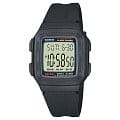 Casio Casio Collection F-201W-1A  F-201W-1A кварцевые мужские часы  серый циферблат, браслет пластик — вид спереди