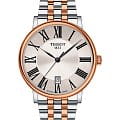 Tissot Tissot Carson Premium T122.410.22.033.00 Carson T1224102203300 кварцевые мужские часы  серебристый циферблат, браслет сталь c pvd покрытием — вид спереди